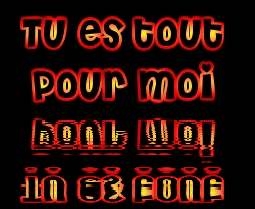 Tu &eacute; tou pour moi